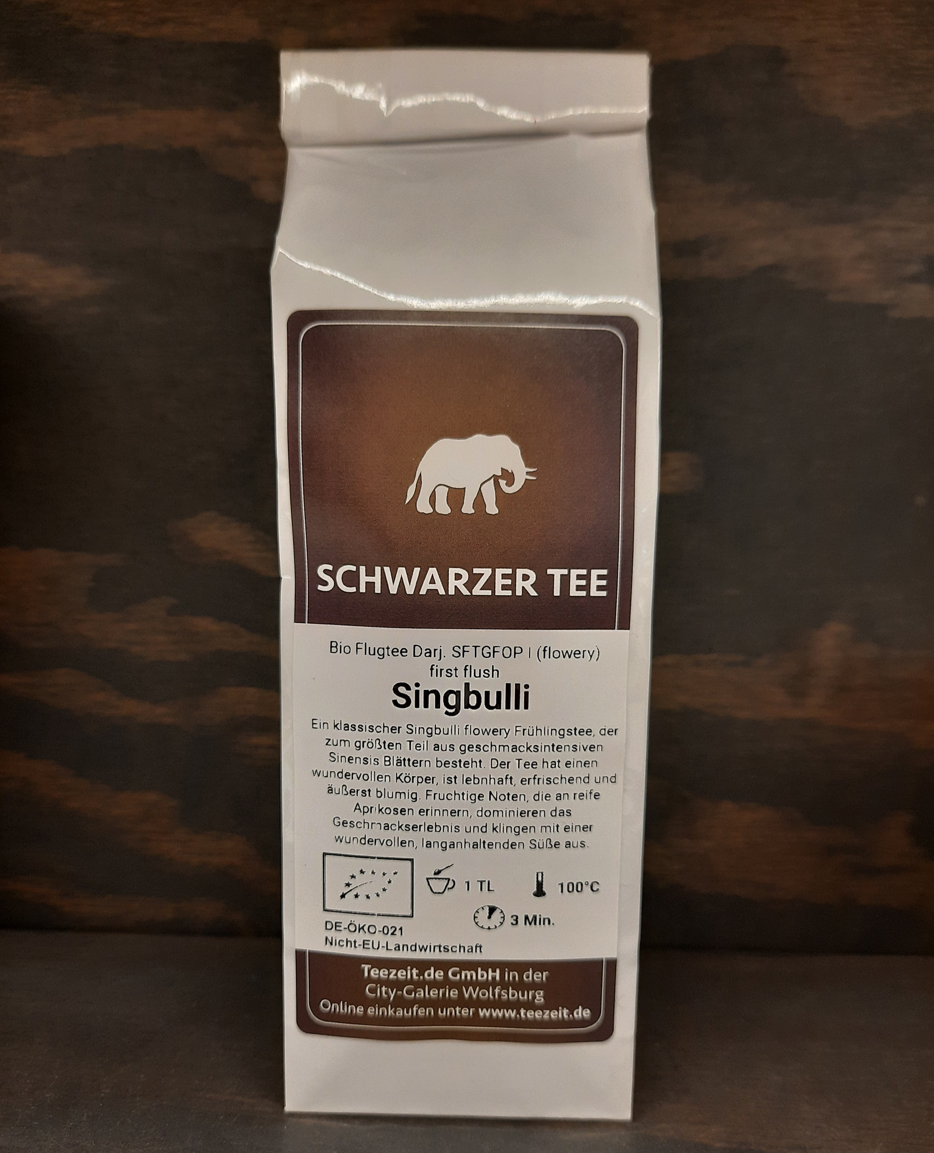 Bio Flugtee Darj. "Singbulli" - Schwarzer Tee, SFTGFOP (flowery) first flush