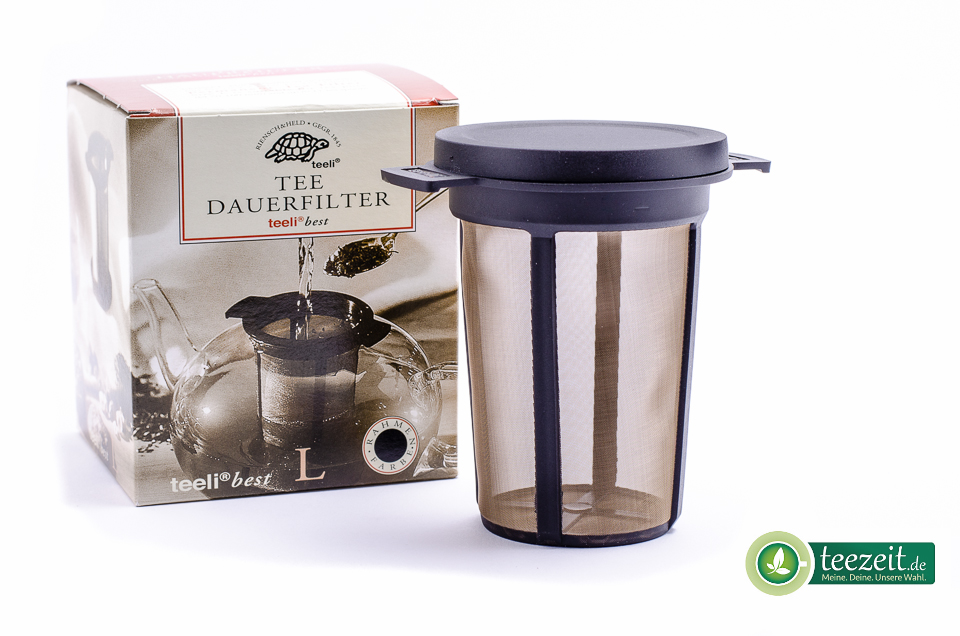 Dauerfilter mit Deckel teeli® best Größe L